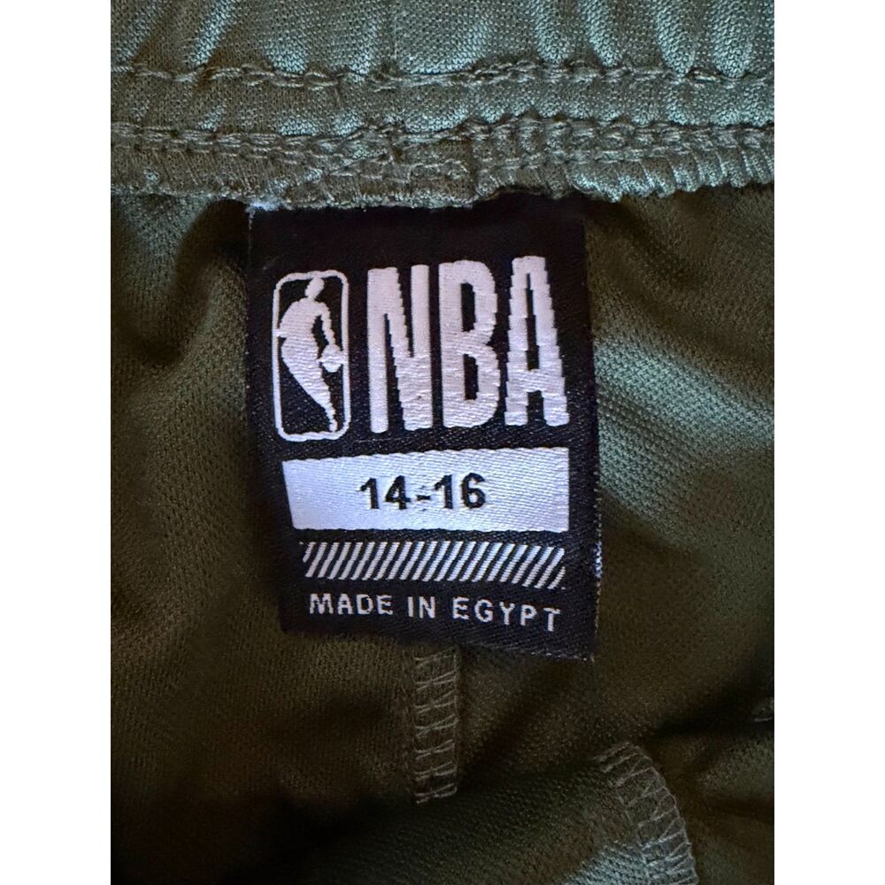 Olive Green Boys NBA Track Pants SZ 14-16
